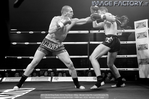 2011-04-30 Ring Rules 3518 Thai Boxe - 69kg - Micael Colaj ITA - Luca DInsanto ITA